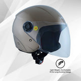 TVS iQube ISI Certified Open Face Helmet for Men & Women | Stylish, Lightweight & Safe