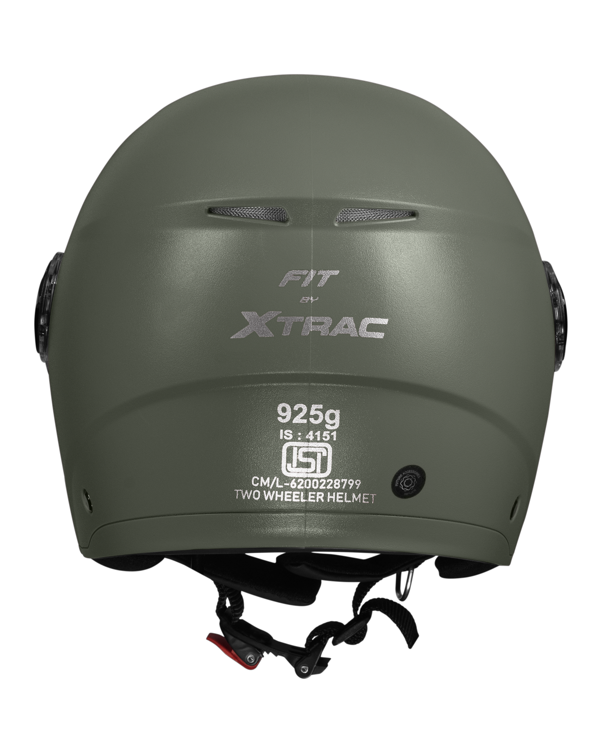 Xtrac Fit ISI Certified Half Face Helmet with Clear Visor – Lightweight Protection for All Two-Wheelers