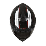 TVS Racing Hurricane Series Full Face Dual Visor Helmet for Men | Premium Bike Helmets with ABS Shell, UV Paint | Quick Release System | Aerodynamic Design | ECE, DOT & ISI Certified