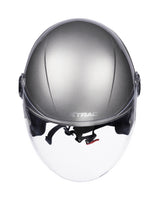 Xtrac Fit ISI Certified Half Face Helmet with Clear Visor – Lightweight Protection for All Two-Wheelers