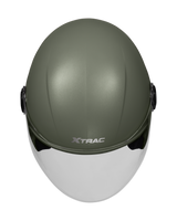 Xtrac Fit ISI Certified Half Face Helmet with Clear Visor – Lightweight Protection for All Two-Wheelers