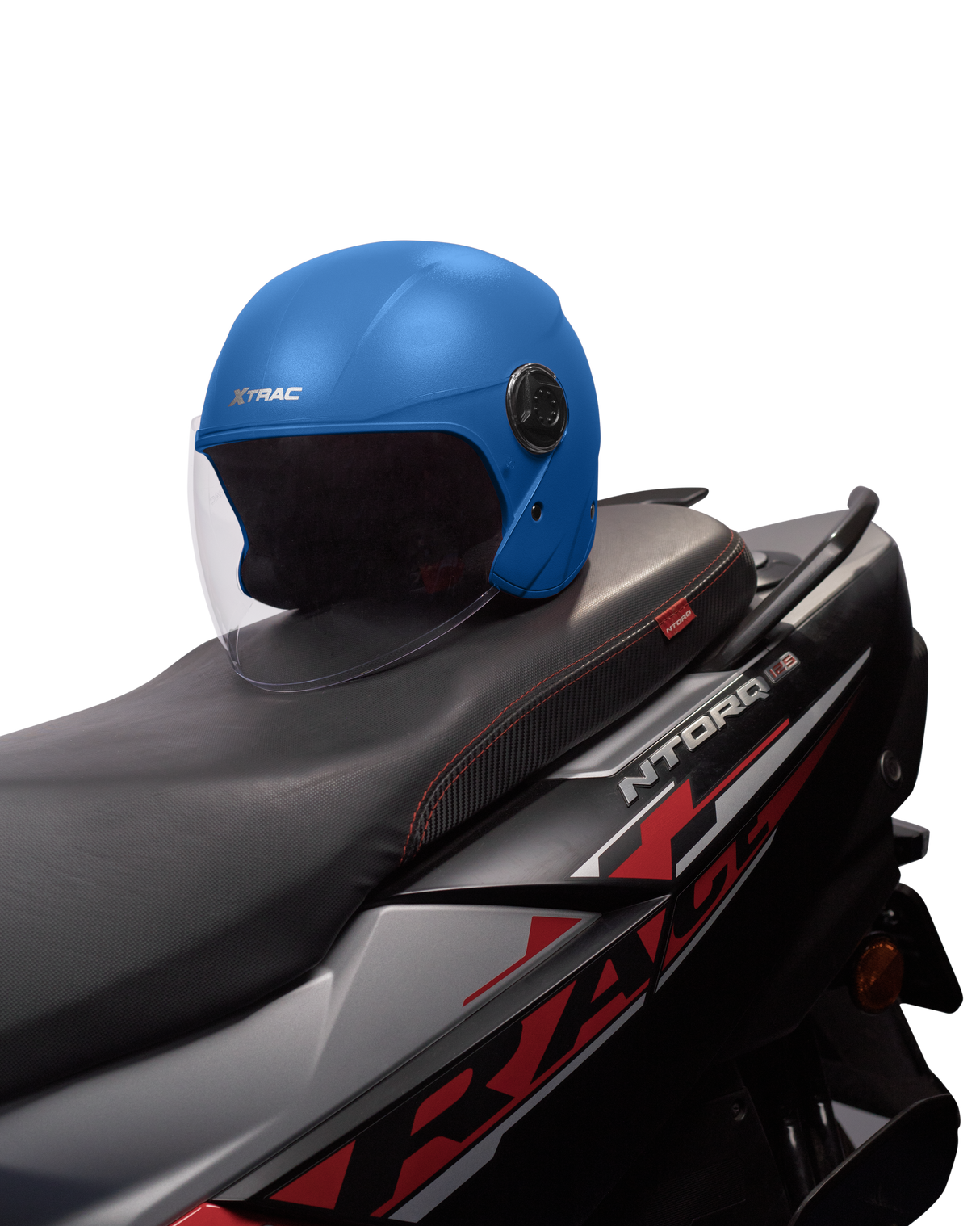 Xtrac Fit ISI Certified Half Face Helmet with Clear Visor – Lightweight Protection for All Two-Wheelers