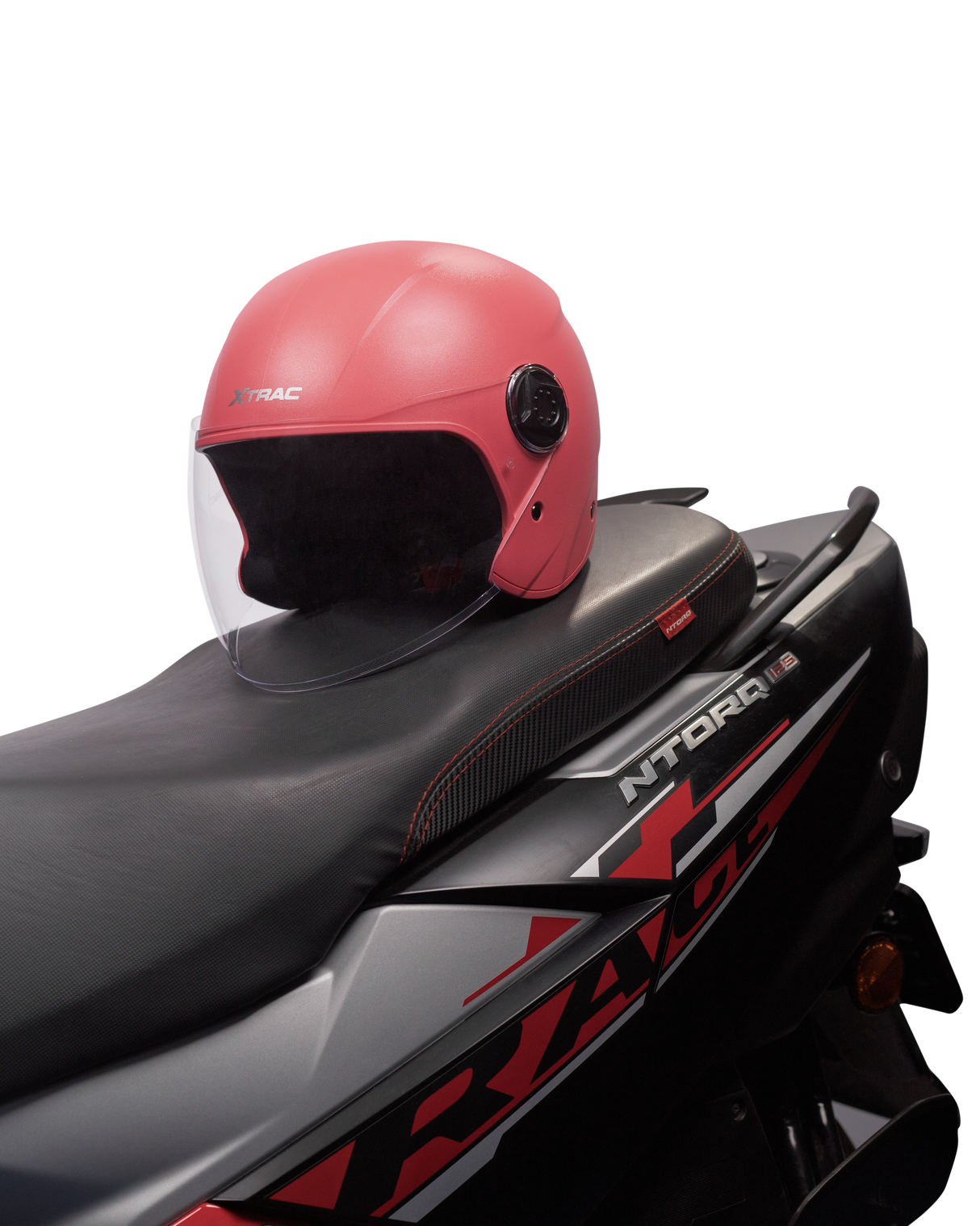 Xtrac Fit ISI Certified Half Face Helmet with Clear Visor – Lightweight Protection for All Two-Wheelers