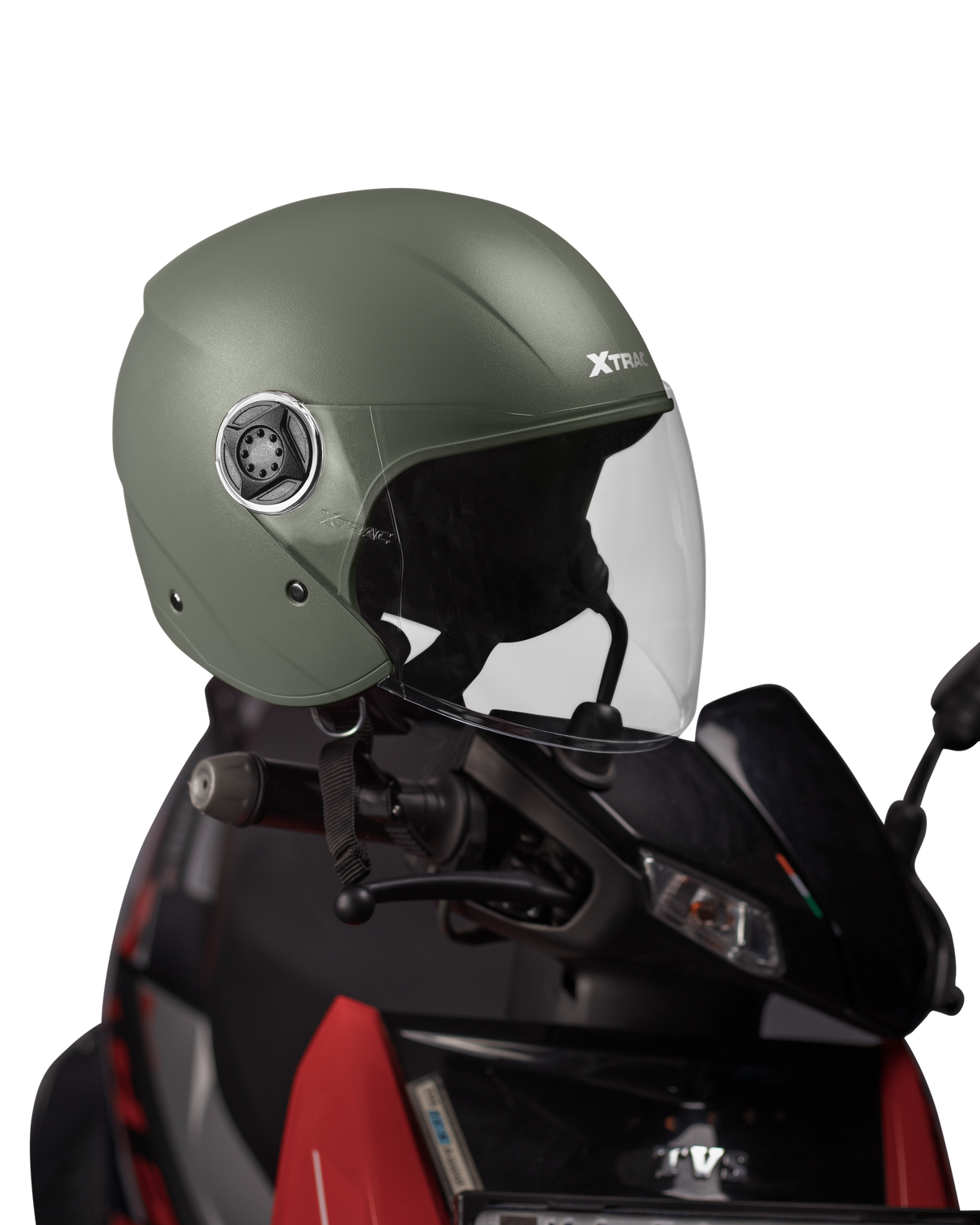 Xtrac Fit ISI Certified Half Face Helmet with Clear Visor – Lightweight Protection for All Two-Wheelers