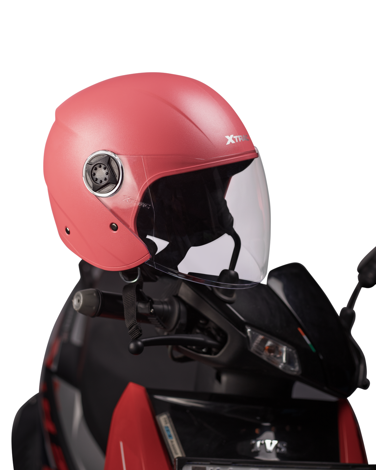 Xtrac Fit ISI Certified Half Face Helmet with Clear Visor – Lightweight Protection for All Two-Wheelers