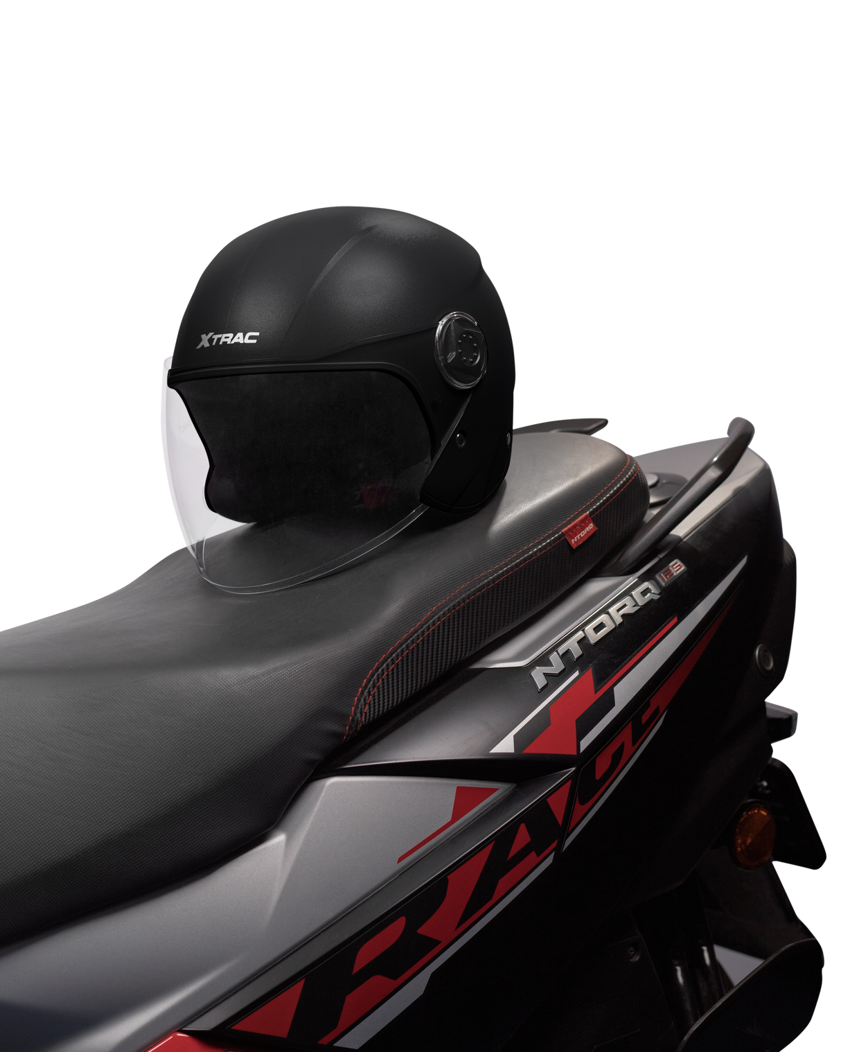 Xtrac Fit ISI Certified Half Face Helmet with Clear Visor – Lightweight Protection for All Two-Wheelers