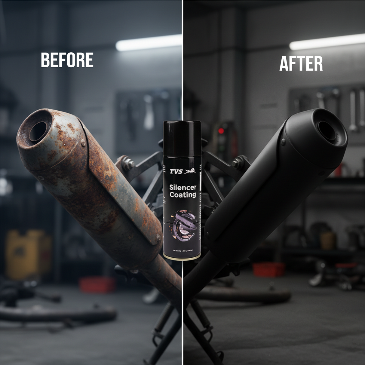 Premium TVS Silencer Coating - Ultimate Heat Shield & Long-Lasting Protection