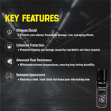 Premium TVS Silencer Coating - Ultimate Heat Shield & Long-Lasting Protection