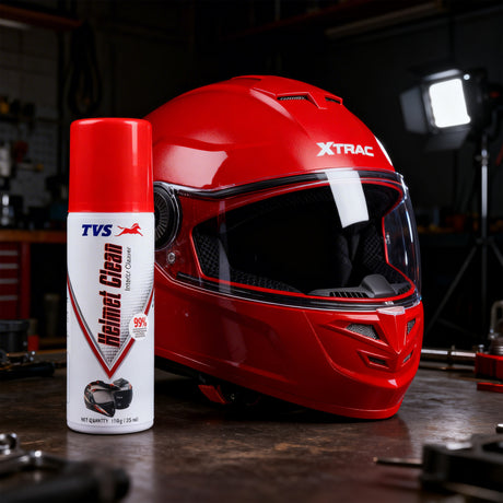 TVS Helmet Cleaner – Ultimate Hygiene Solution for 2-Wheeler Helmets