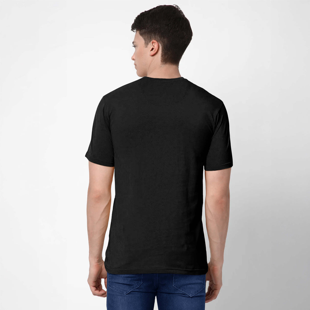 TVS Cotton Crew Neck T-Shirt with Reflective Safety Sticker for High Visibility & Everyday Comfort