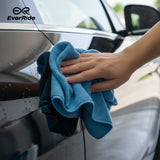 EverRide Microfiber Single Cleaning Cloth 15x15 inches – Quick Absorption, Lint-Free & Scratch-Free | Soft Multipurpose Cloth for Bike, Car & Helmet