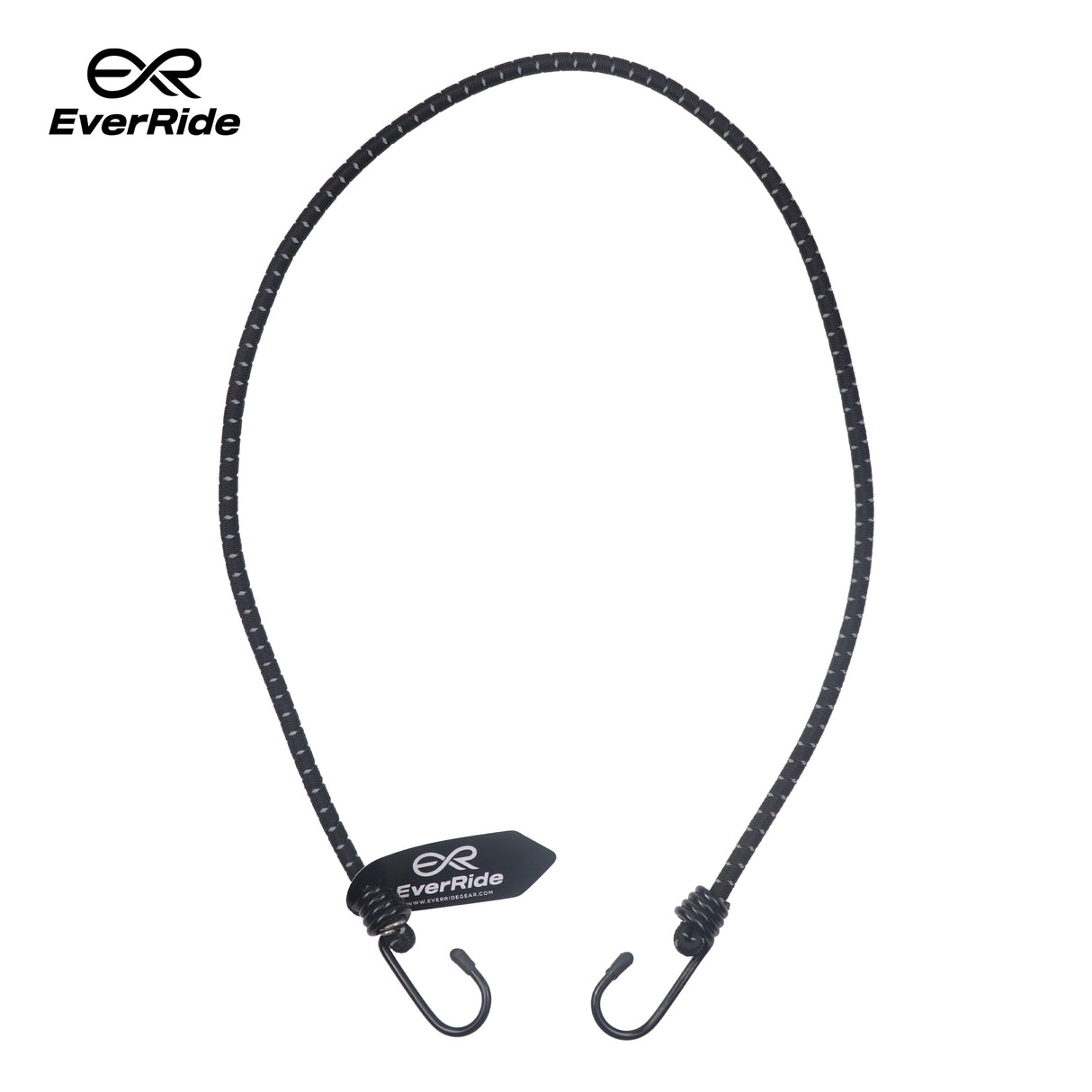 EverRide Heavy Duty Reflective Bungee Cord – 3 Feet | Color; Black