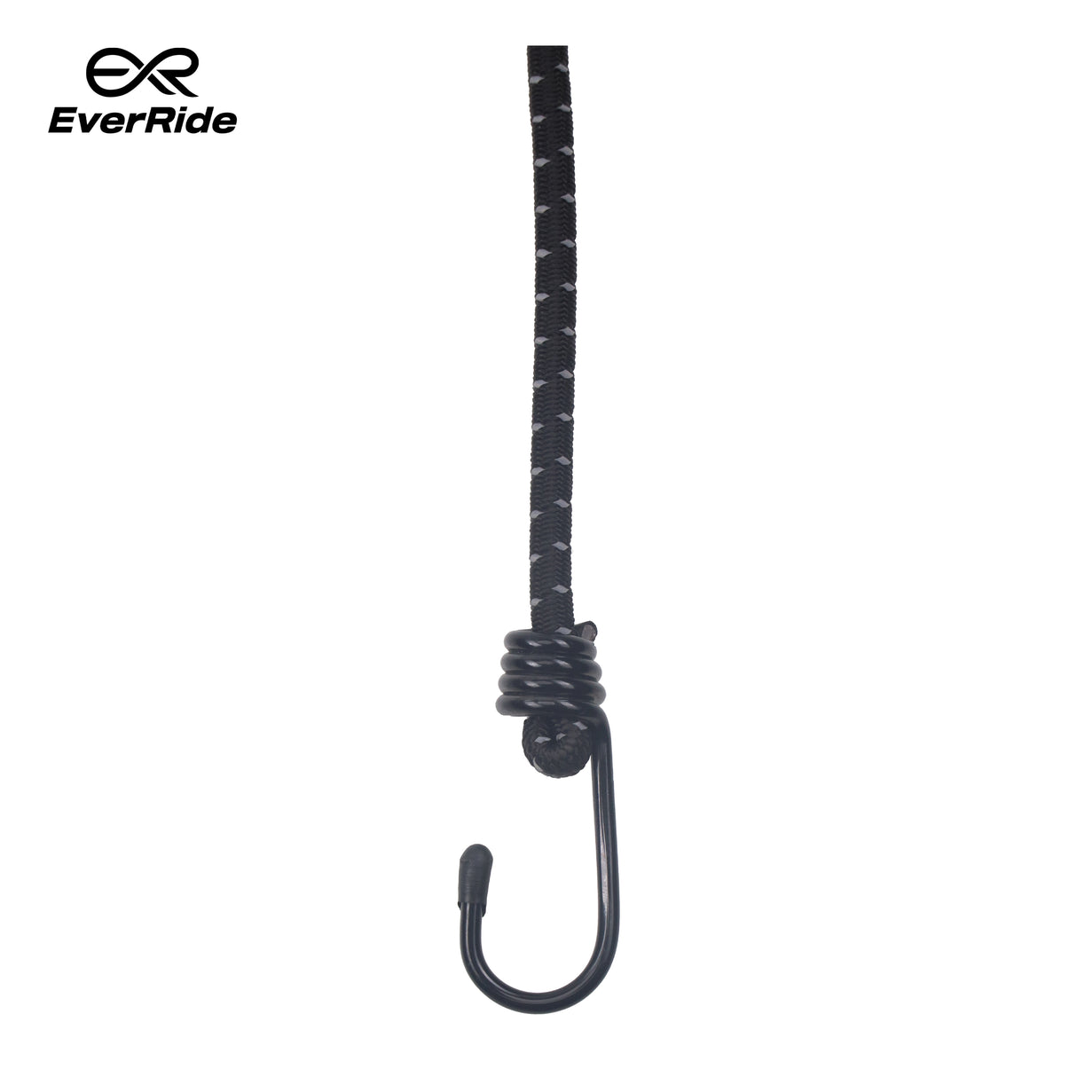 EverRide Heavy Duty Reflective Bungee Cord – 3 Feet | Color; Black