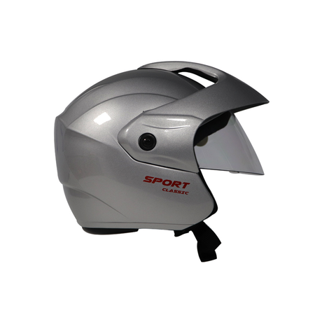 TVS Helmet Half Face Silver