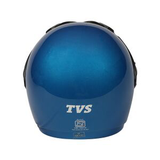 TVS Half Face Helmet Curser With Peak Motorbike Helmet (Blue and Black)