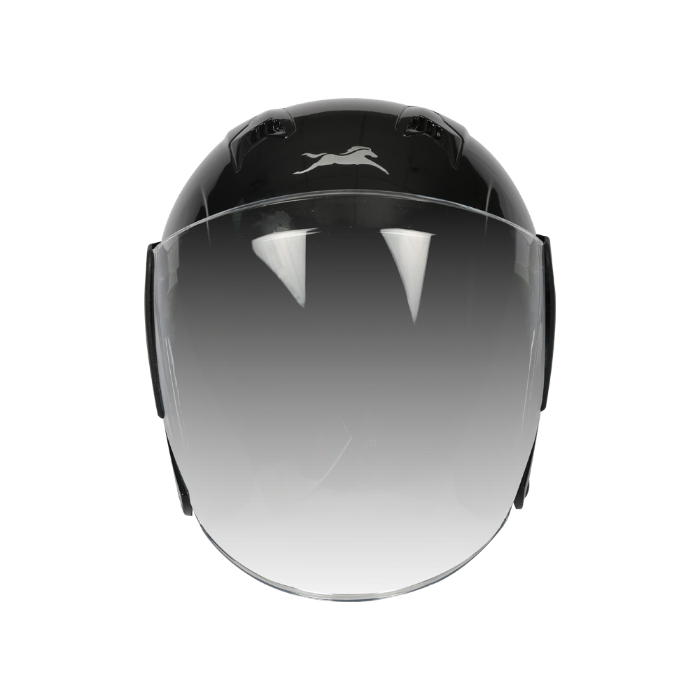  TVS Helmet Half Face Motorbike Helmet (Black-BE)