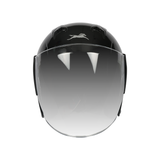 TVS Helmet Half Face Motorbike Helmet (Black-BE)