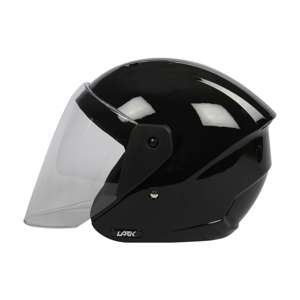  TVS Helmet Half Face Motorbike Helmet (Black-BE)