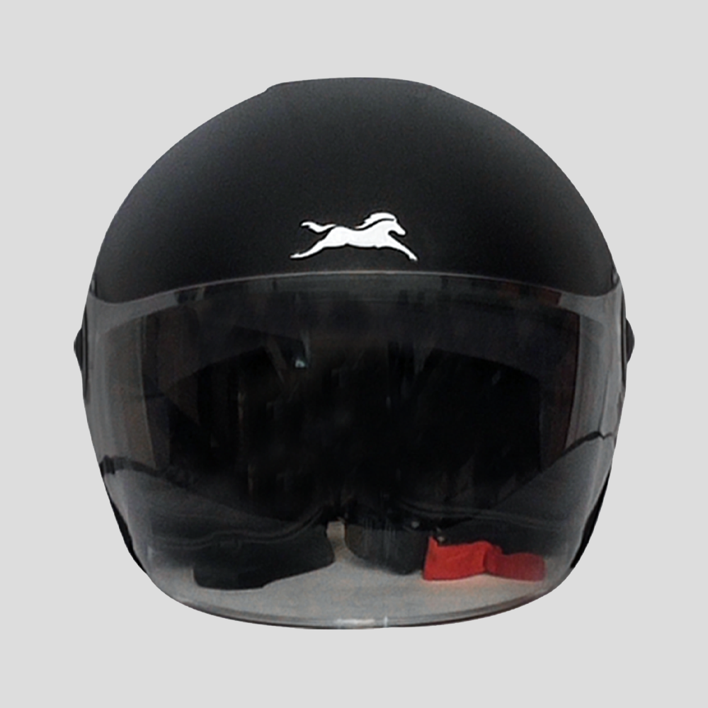 HELMET HALF FACE BLACK HL