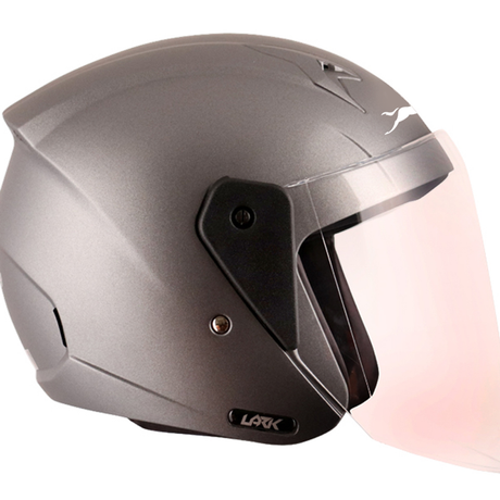 TVS Helmet Half Face Grey