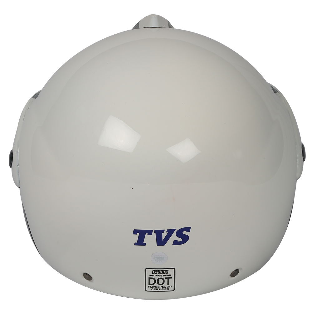 TVS Helmet Half Face Pearl White ML