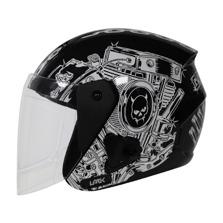 HELMET HALF FACE BLACK G1