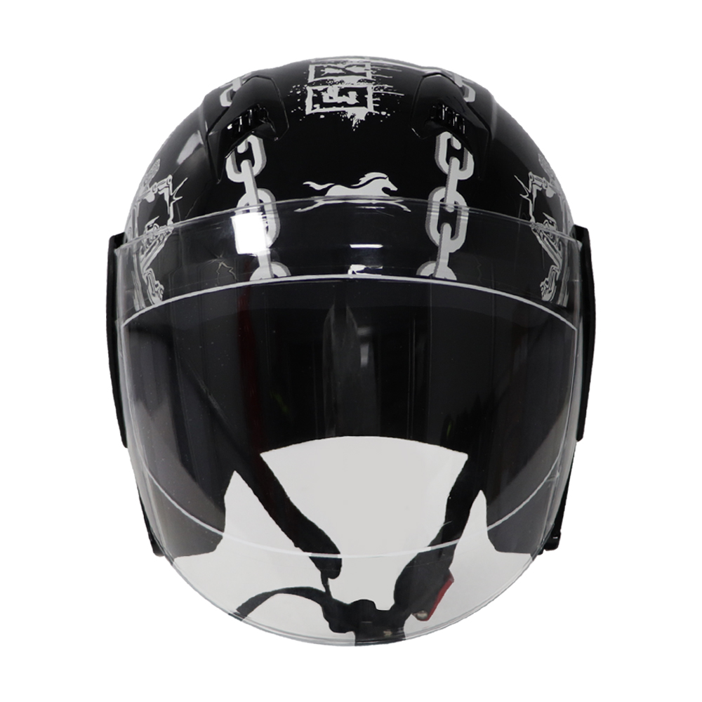 HELMET HALF FACE BLACK G1