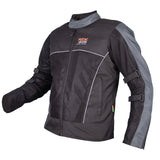 Ride Gears Ventilated Mesh Riding Jacket with CE Level 2 Impact Protection – 600D PU Coated Polyester