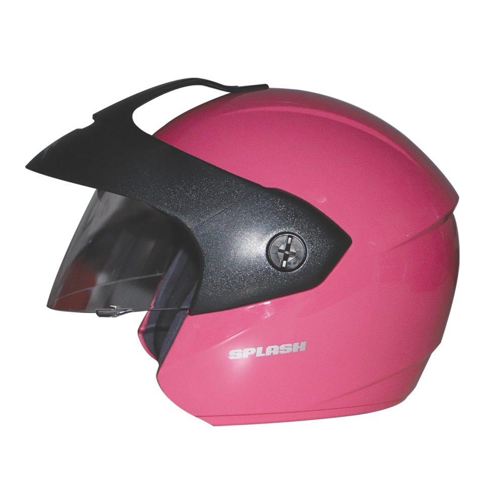 TVS Helmet Half Face Motorbike Helmet (Pink)