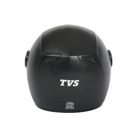 TVS Helmet Full Face Motorbike Helmet (Black-JE)