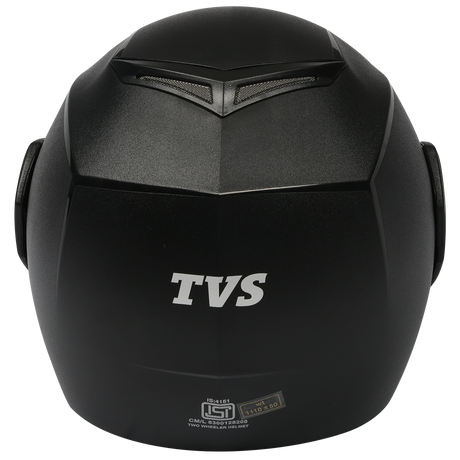 TVS Helmet Full Face Motorbike Helmet (Black-JM)