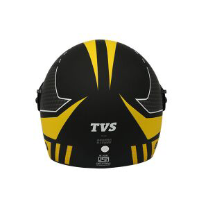 TVS Helmet Full Face Ninja Motorbike Helmet - Premium Yellow and Black Protection