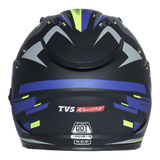 TVS Racing Helmet Matt Neon & Blue - SV