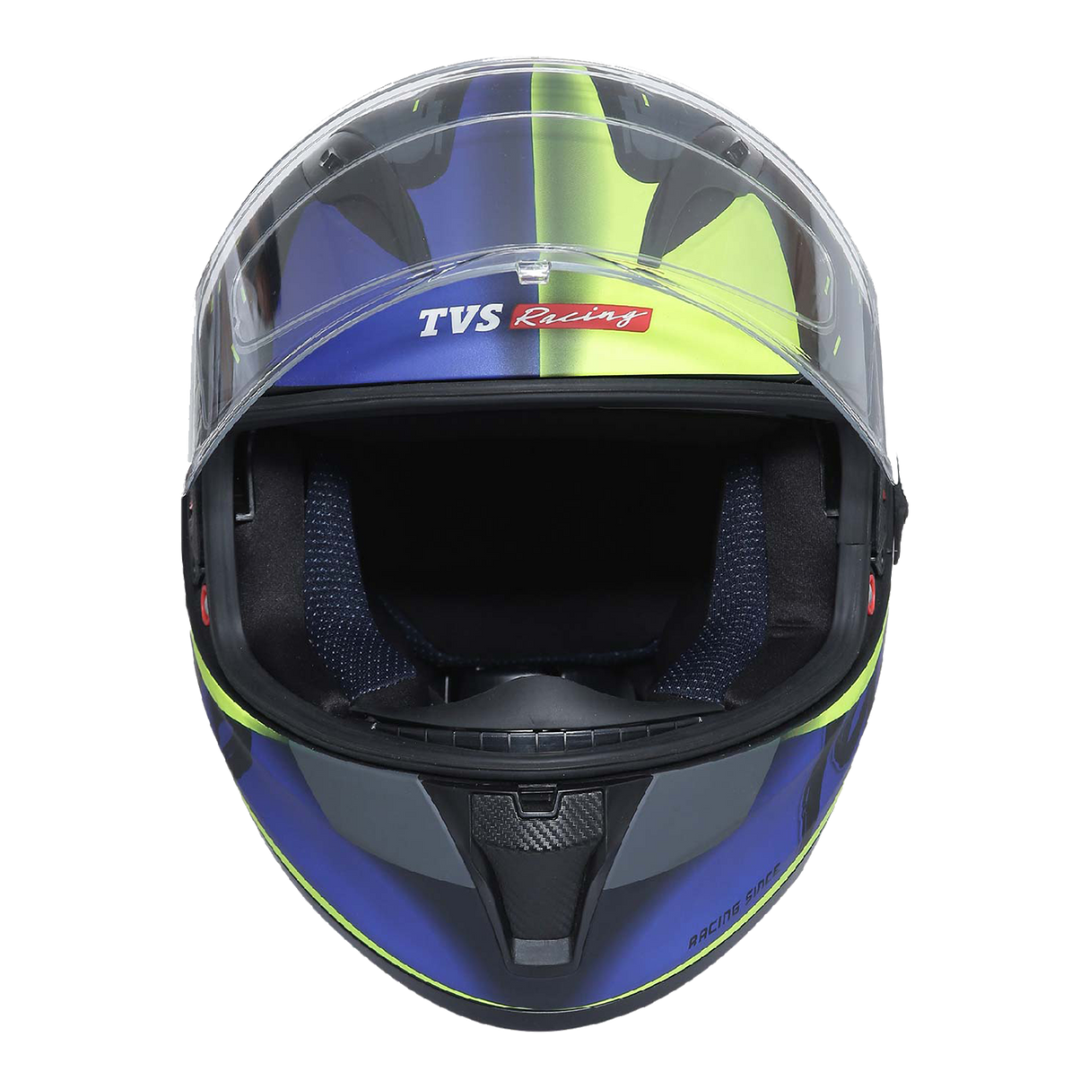 TVS Racing Helmet Matt Neon & Blue - SV