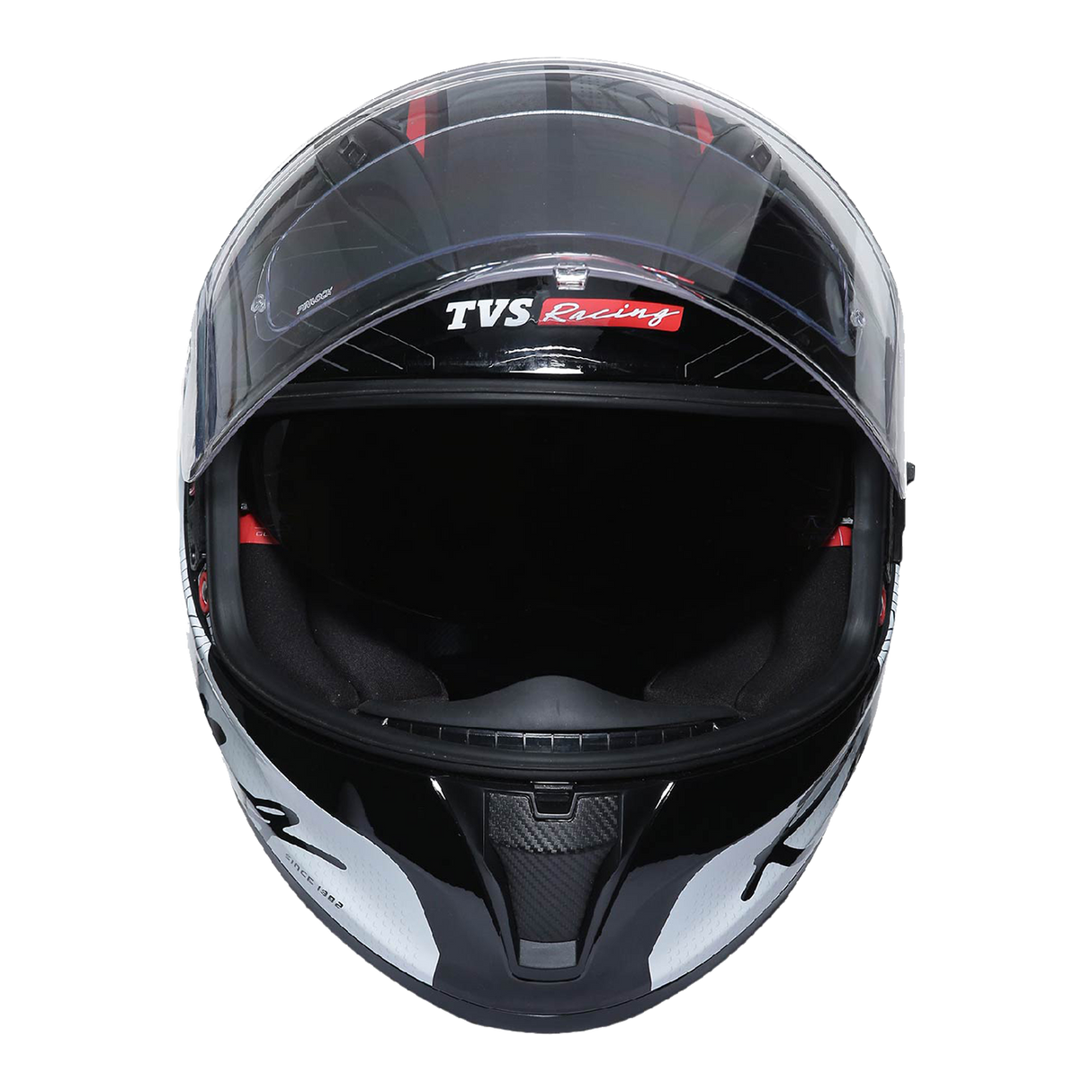 TVS Racing Helmet Matt Red & White - DV
