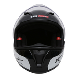 TVS Racing Helmet Matt Red & White - SV