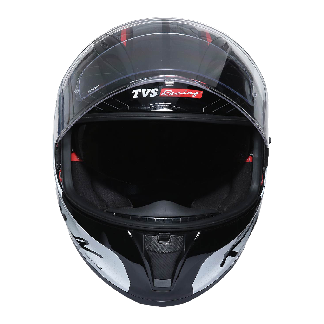  TVS Racing Helmet Matt Red & White - SV