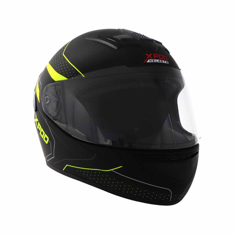 TVS Racing XPOD Blistering Black Neon Line Helmet