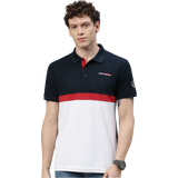 TVS Racing Polo T Shirt Polyester Blue White (Blue White)