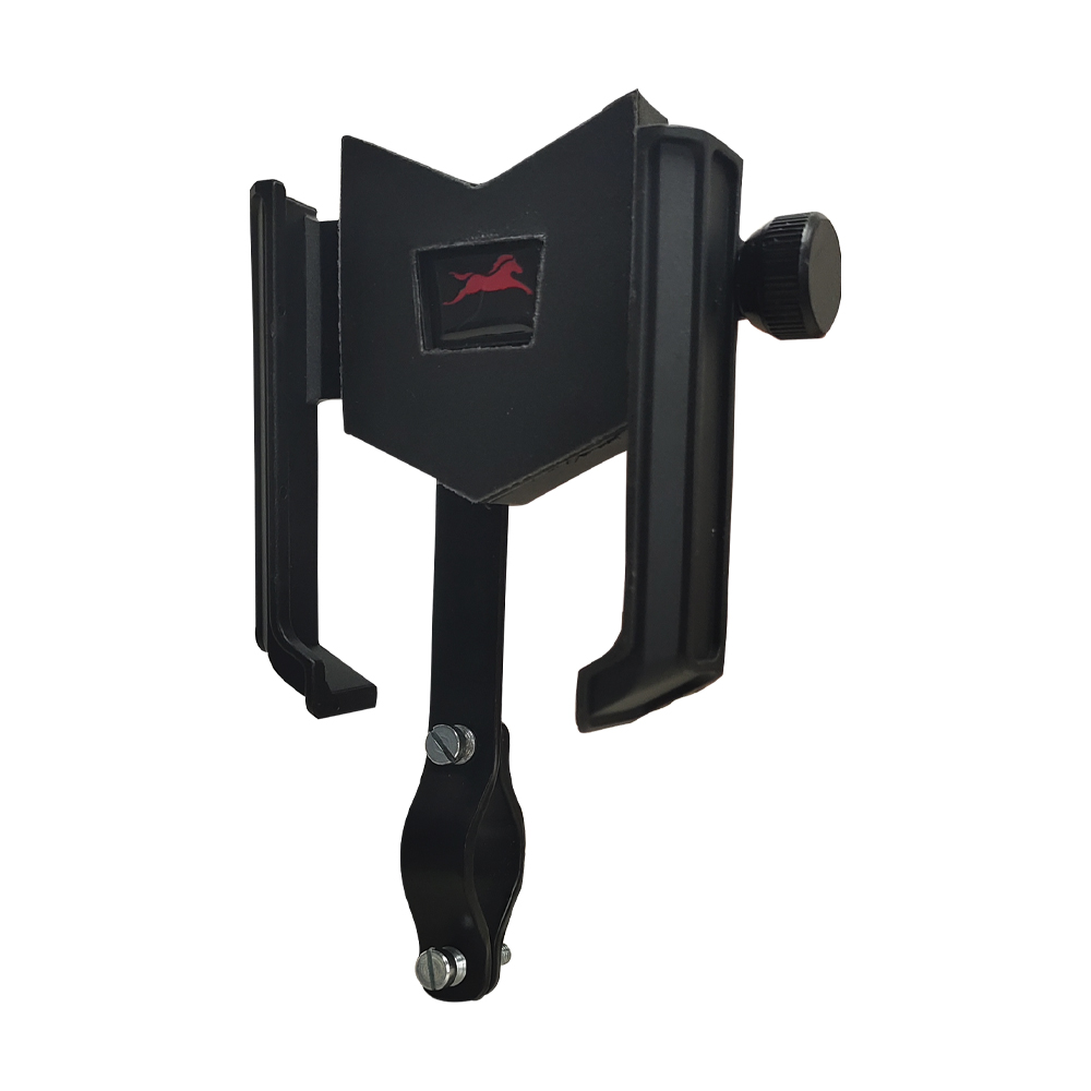 TVS Mobile Holder for Bikes - One Click Locking, Anti-Shake, Waterproof (Black)