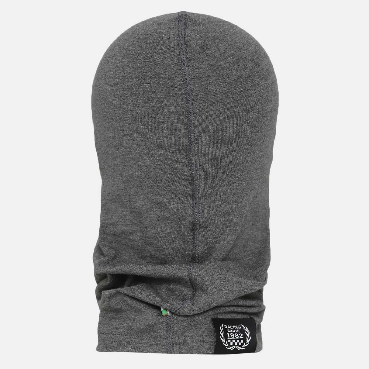 TVS Racing Cotton-Bamboo-Elastane Balaclava - Grey, Size M | Wind, Dust, Cold, and UV Protection