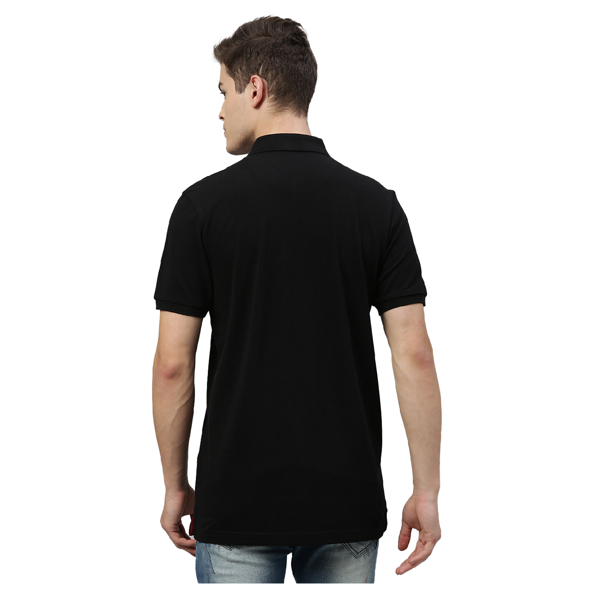 TVS Racing Polo T Shirt Cotton (Black)