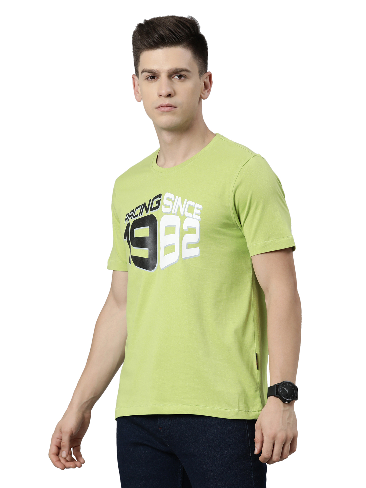 TVS RACING PRIDE ROUND NECK TEE 1982 GREEN