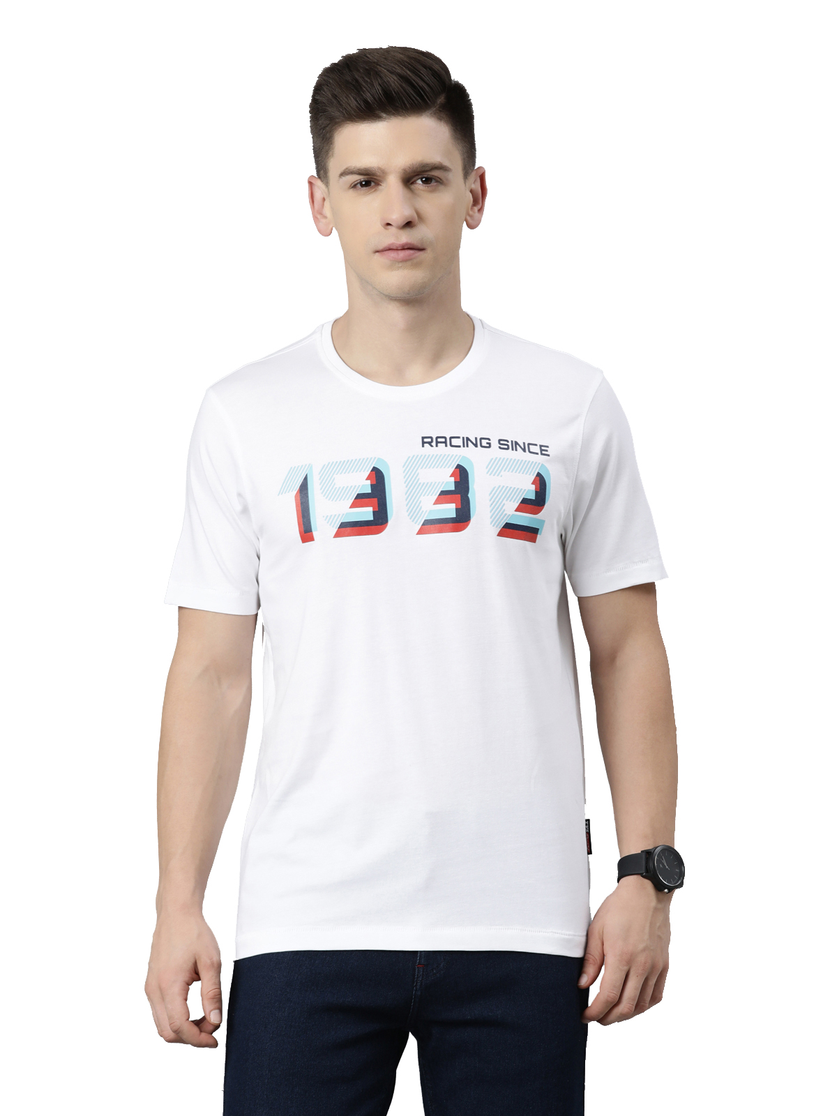 TVS RACING HERITAGE ROUND NECK TEE 1982 TYPE 3 WHITE