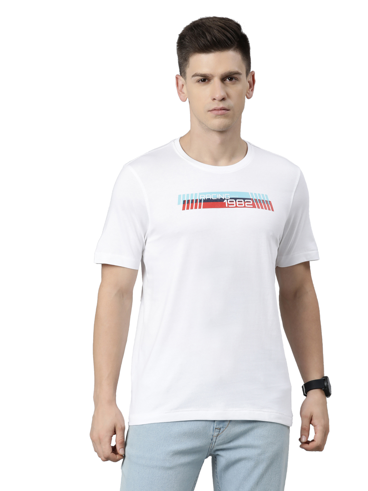 TVS RACING TRIBE ROUND NECK TEE 1982 TYPE 4 WHITE