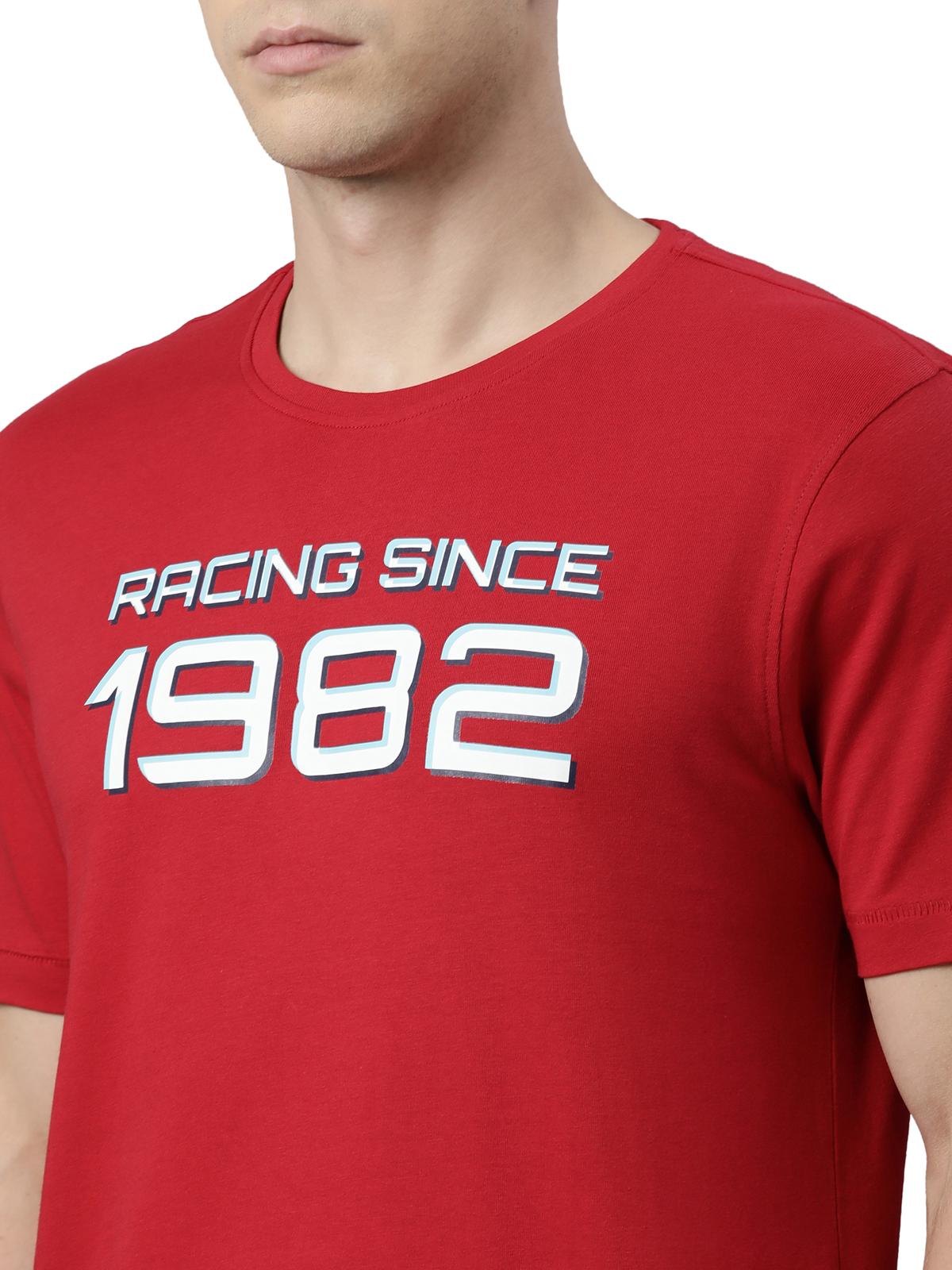 TVS RACING CLASSIC ROUND NECK TEE 1982 TYPE 5 RED