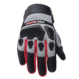 TVS Racing Adventure Riding Gloves for Men | PVC Protection, Touch Screen Compatible, Visor Wiper | Premium Bike Gloves (Grey)