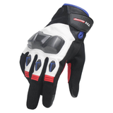 TVS Racing Urban Riding Gloves – Black & White, Touch Screen Compatible, Superior Protection & Comfort