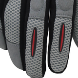 TVS Racing Street Riding Gloves – PVC & Carbon Protection, Touch Screen Compatible, All-Weather Comfort (Grey)