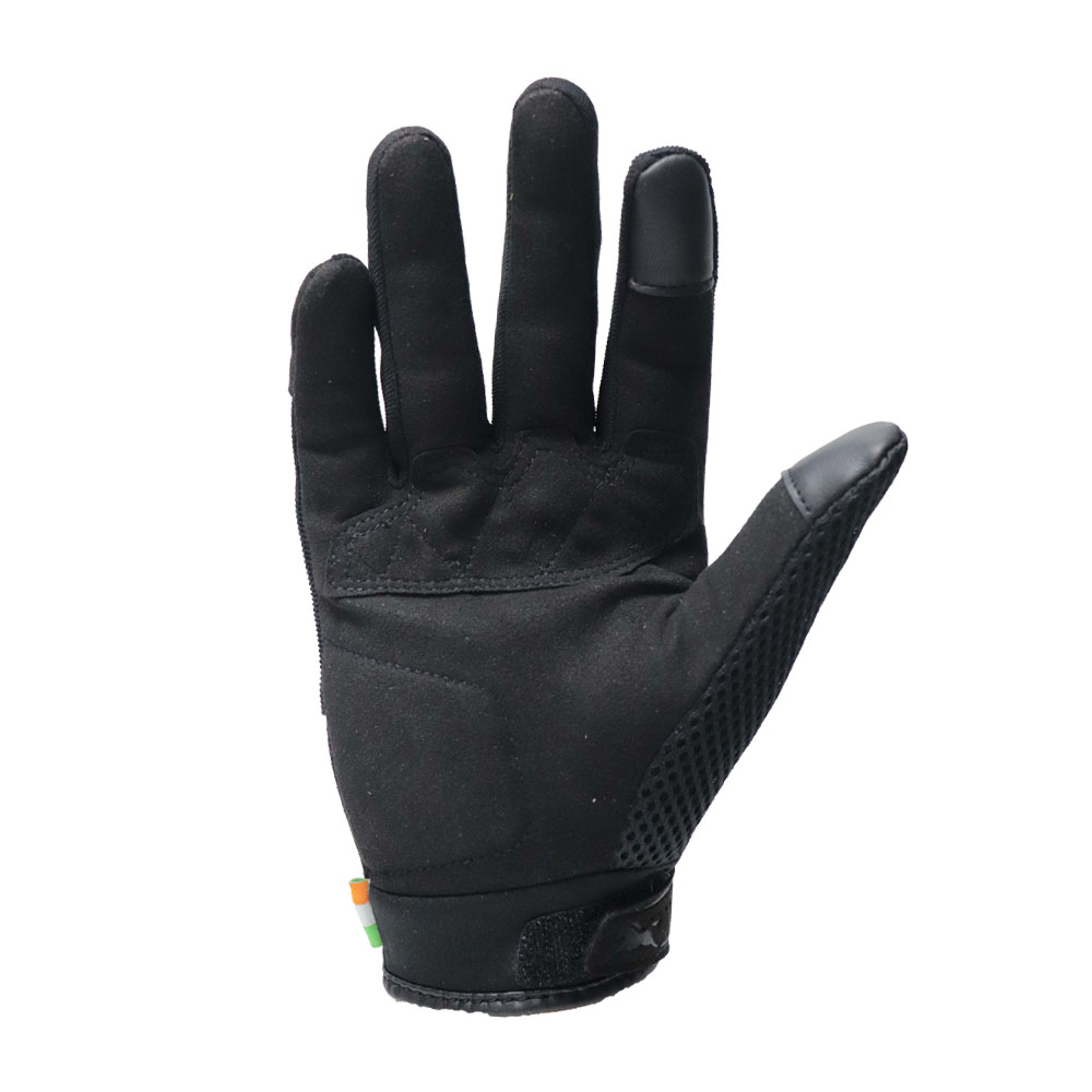 TVS Racing Riding Gloves City - Black | Smartphone Friendly for Ultimate Grip